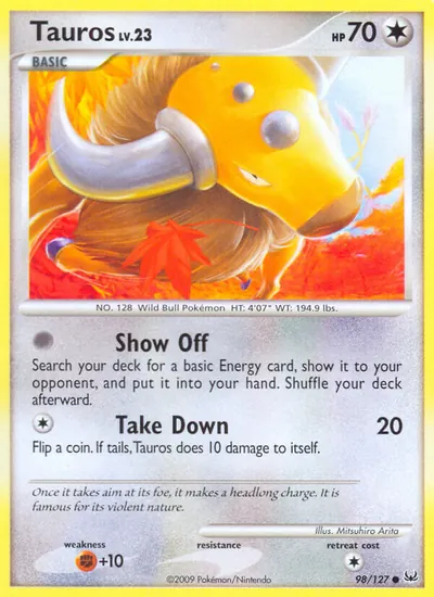 Tauros - Platinum - ilustração de Mitsuhiro Arita