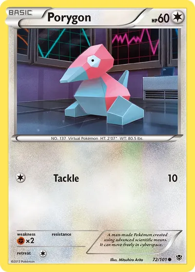 Porygon - Explosão de Plasma - ilustração de Mitsuhiro Arita