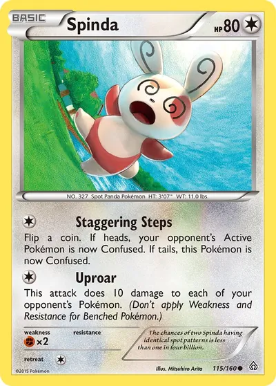 Spinda - Conflito Primitivo - ilustração de Mitsuhiro Arita