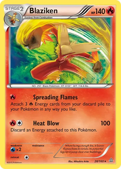 Blaziken - Conflito Primitivo - ilustração de Mitsuhiro Arita