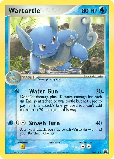Wartortle - FireRed & LeafGreen - ilustração de Mitsuhiro Arita