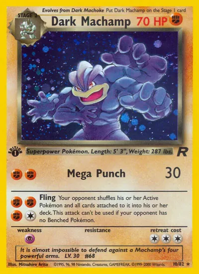 Dark Machamp - Team Rocket - ilustração de Mitsuhiro Arita