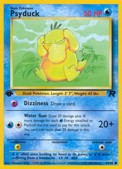 Psyduck - Team Rocket - ilustração de Mitsuhiro Arita