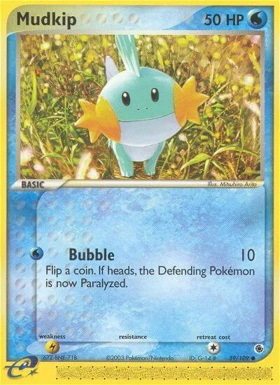 Mudkip - Rubi & Safira - ilustração de Mitsuhiro Arita