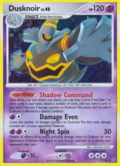 Dusknoir - Stormfront - ilustração de Mitsuhiro Arita