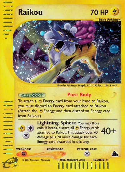 Raikou - Skyridge - ilustração de Mitsuhiro Arita