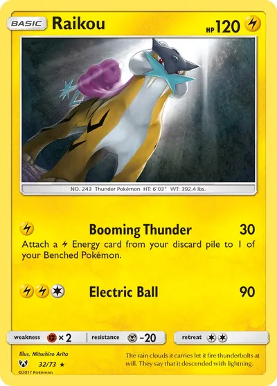Raikou - Lendas Luminescentes - ilustração de Mitsuhiro Arita