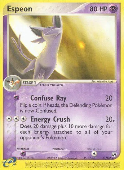 Espeon - Sandstorm - ilustração de Mitsuhiro Arita