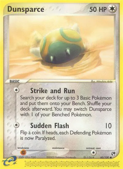 Dunsparce - Sandstorm - ilustração de Mitsuhiro Arita