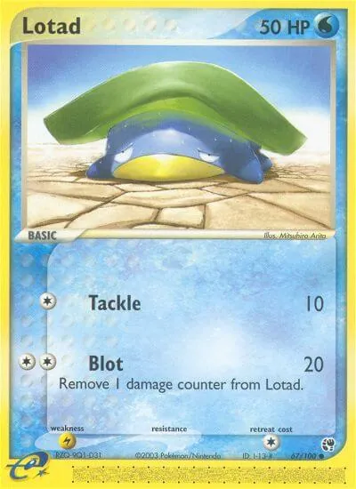 Lotad - Sandstorm - ilustração de Mitsuhiro Arita