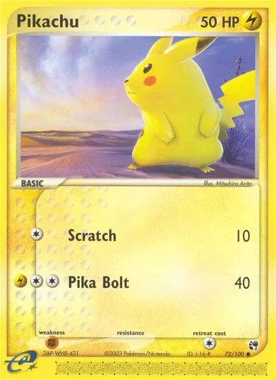 Pikachu - Sandstorm - ilustração de Mitsuhiro Arita