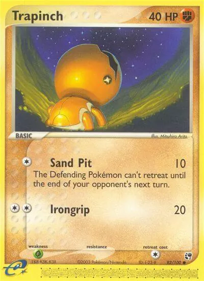 Trapinch - Sandstorm - ilustração de Mitsuhiro Arita