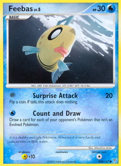 Feebas - Supreme Victors - ilustração de Mitsuhiro Arita