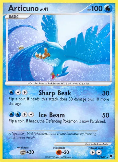 Articuno - Supreme Victors - ilustração de Mitsuhiro Arita