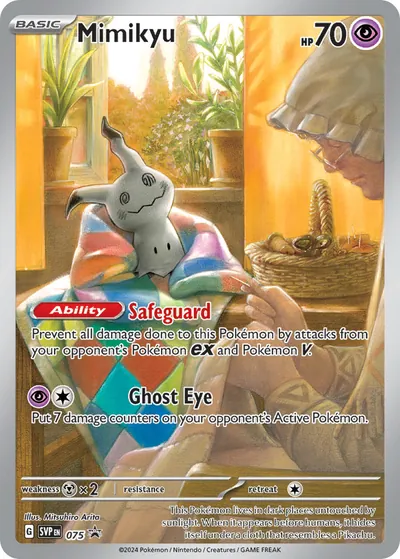 Mimikyu - Promos de Escarlate e Violeta - ilustração de Mitsuhiro Arita