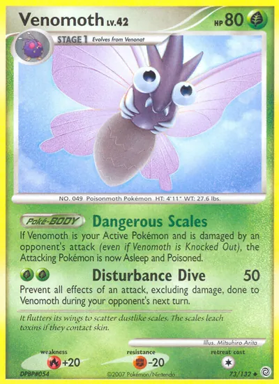 Venomoth - Maravilhas Secretas - ilustração de Mitsuhiro Arita