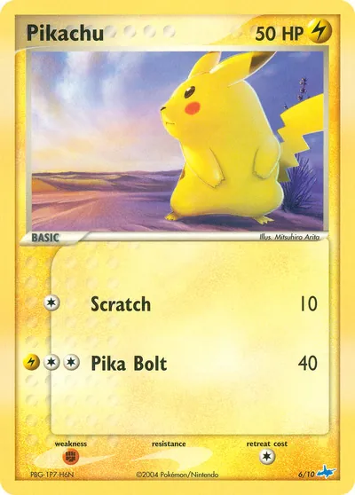 Pikachu - EX Trainer Kit: Latios - ilustração de Mitsuhiro Arita
