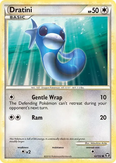 Dratini - Triunfante - ilustração de Mitsuhiro Arita