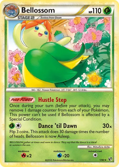 Bellossom - Destemido - ilustração de Mitsuhiro Arita