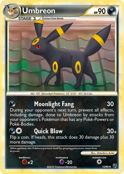 Umbreon - Destemido - ilustração de Mitsuhiro Arita