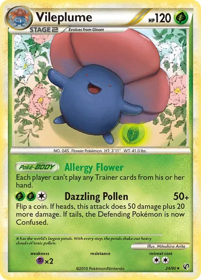 Vileplume - Destemido - ilustração de Mitsuhiro Arita