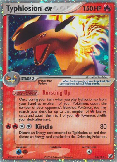 Typhlosion ex - Unseen Forces - ilustração de Mitsuhiro Arita