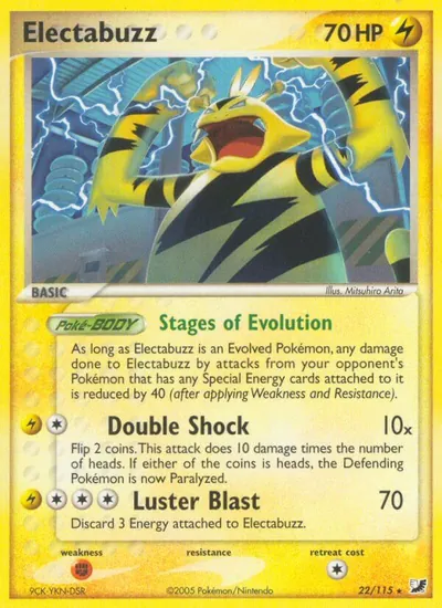 Electabuzz - Unseen Forces - ilustração de Mitsuhiro Arita