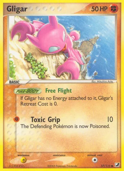 Gligar - Unseen Forces - ilustração de Mitsuhiro Arita