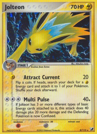 Jolteon - Unseen Forces - ilustração de Mitsuhiro Arita