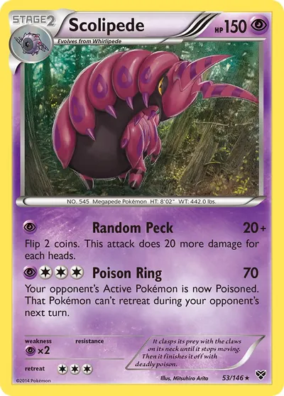 Scolipede - XY - ilustração de Mitsuhiro Arita
