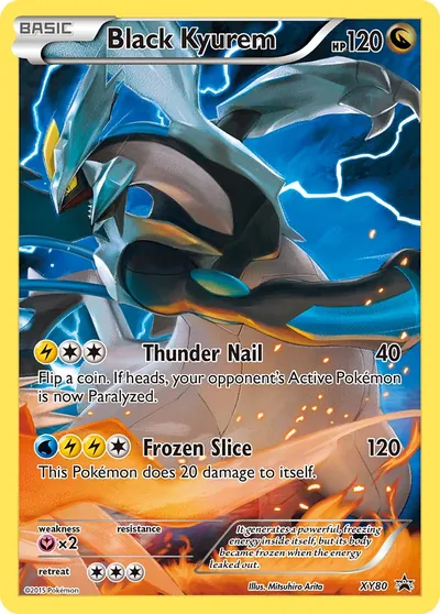 Black Kyurem - Promos de XY - ilustração de Mitsuhiro Arita