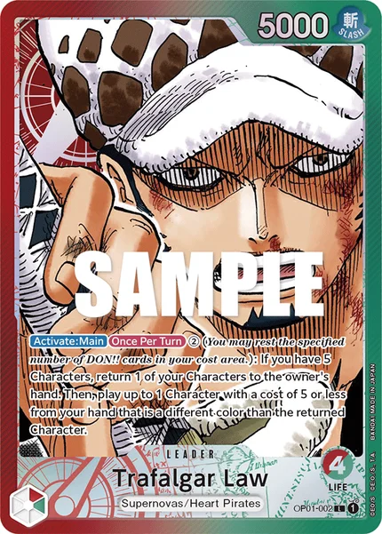 Trafalgar Law OP01-002_p1 One Piece Card Game OP-01
