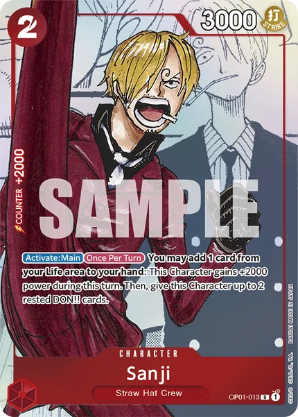 Sanji OP01-013_p2 One Piece Card Game Promo
