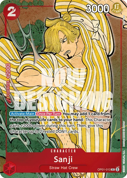 Sanji OP01-013_p4 One Piece Card Game Promo