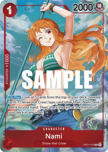 Nami OP01-016_p1 One Piece Card Game OP-01