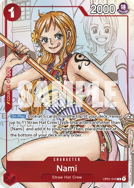 Nami OP01-016_p2 One Piece Card Game Promo