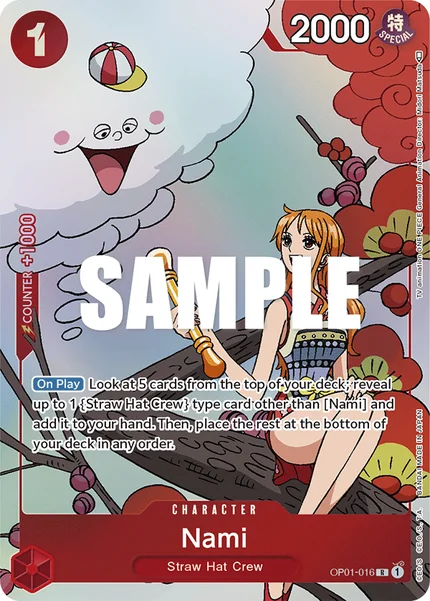 Nami OP01-016_p5 One Piece Card Game Promo