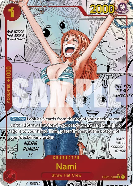 Nami OP01-016_p8 One Piece Card Game PRB-01