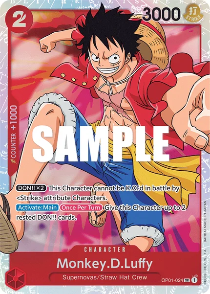 Monkey.D.Luffy OP01-024 One Piece Card Game OP-01