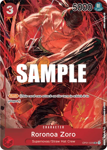 Roronoa Zoro OP01-025_p1 One Piece Card Game OP-01