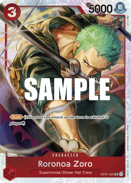 Roronoa Zoro OP01-025_p2 One Piece Card Game ST-10