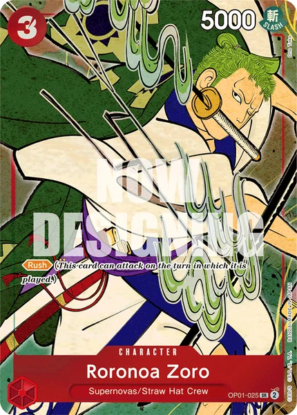 Roronoa Zoro OP01-025_p3 One Piece Card Game Promo