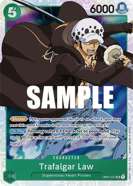 Trafalgar Law OP01-047 One Piece Card Game OP-01