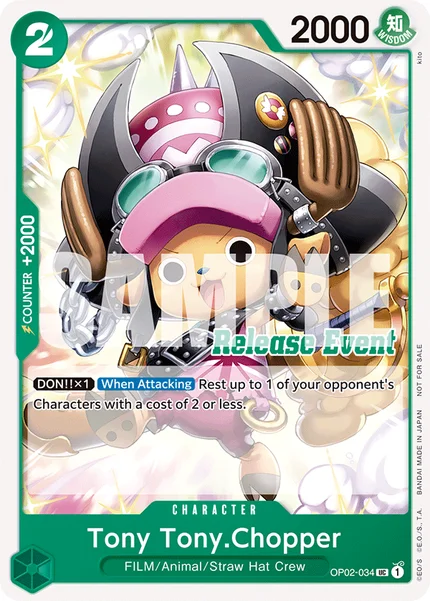 Tony Tony.Chopper OP02-034_p2 One Piece Card Game Promo