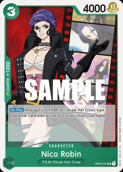 Nico Robin OP02-037 One Piece Card Game OP-02