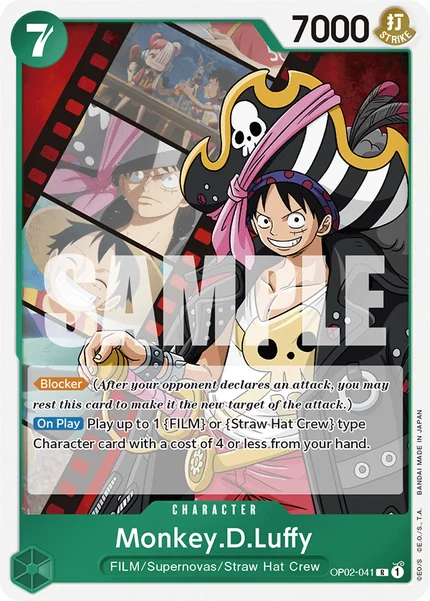 Monkey.D.Luffy OP02-041_p2 One Piece Card Game ST-11