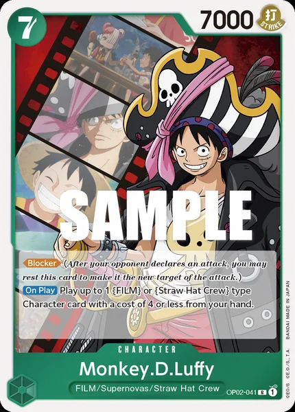 Monkey.D.Luffy OP02-041 One Piece Card Game OP-02