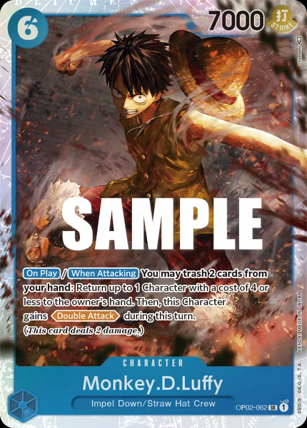 Monkey.D.Luffy OP02-062 One Piece Card Game OP-02