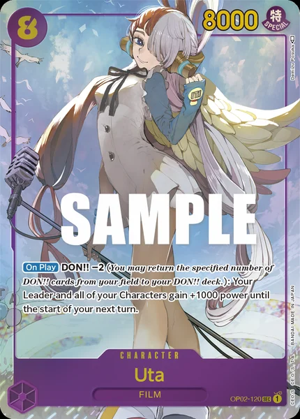 Uta OP02-120_p1 One Piece Card Game OP-02