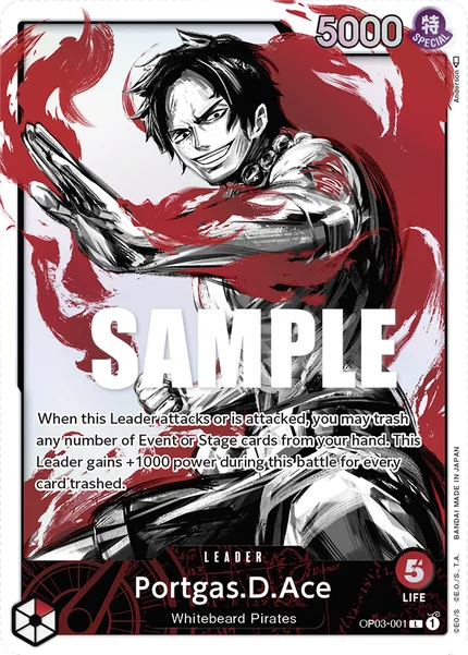 Portgas.D.Ace OP03-001_p1 One Piece Card Game OP-03